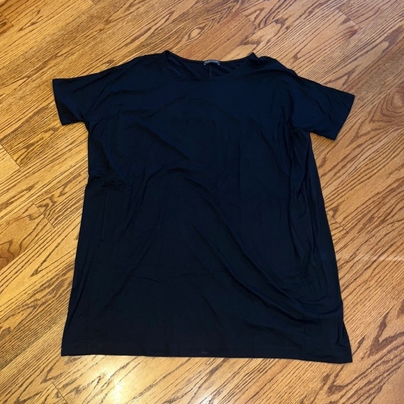 Eileen Fisher Woman’s Black T-Shirt Dress - Picture 1 of 5